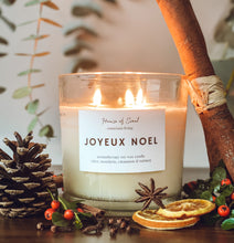 Load image into Gallery viewer, Large 3 wick Joyeux Noel Limited edition*