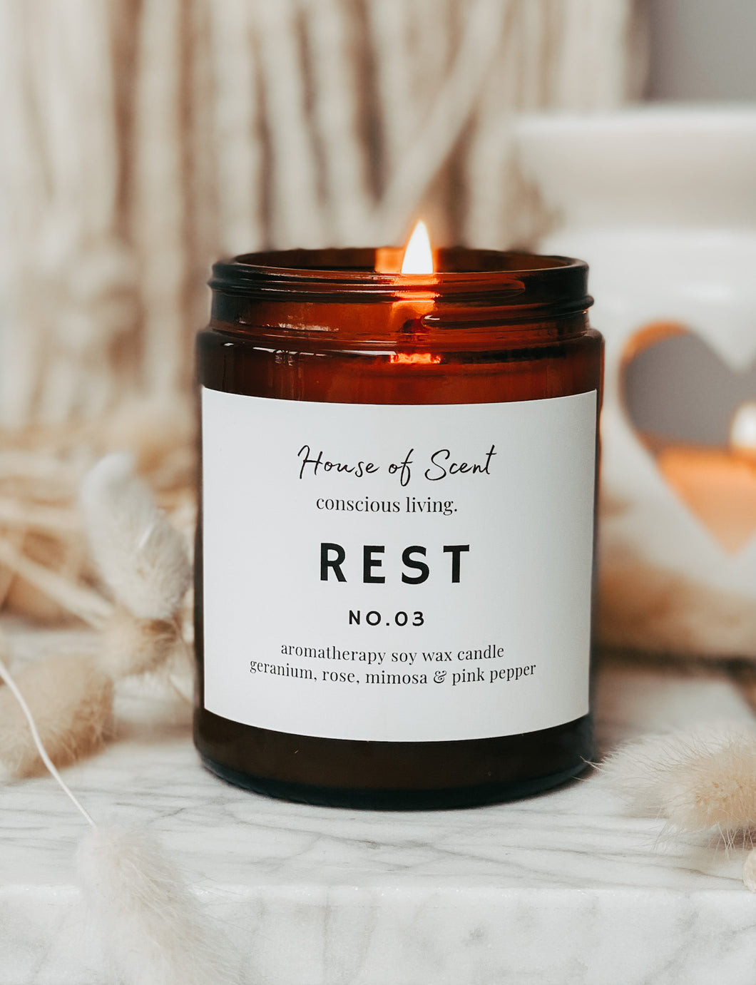 Rest - geranium, rose & pink pepper