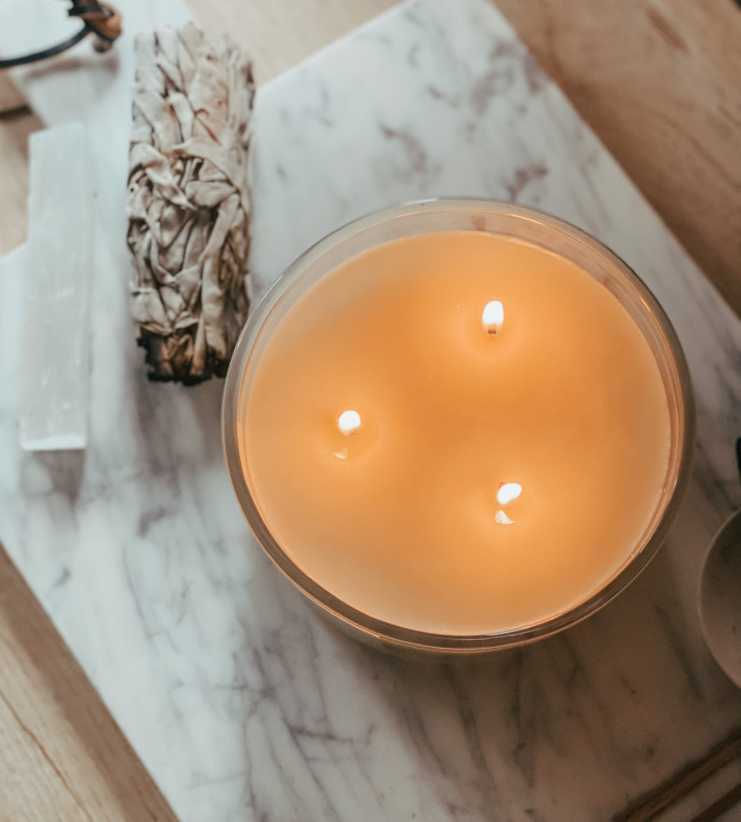 Large 3 wick: Mantra - Bergamot, Lavender + Geranium