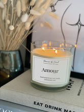 Load image into Gallery viewer, Amour Black Pomegranate &amp; Rose - 3 wick candle
