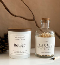 Load image into Gallery viewer, White Candle &amp; Matches Gift Set
