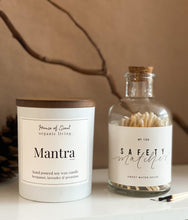 Load image into Gallery viewer, White Candle &amp; Matches Gift Set
