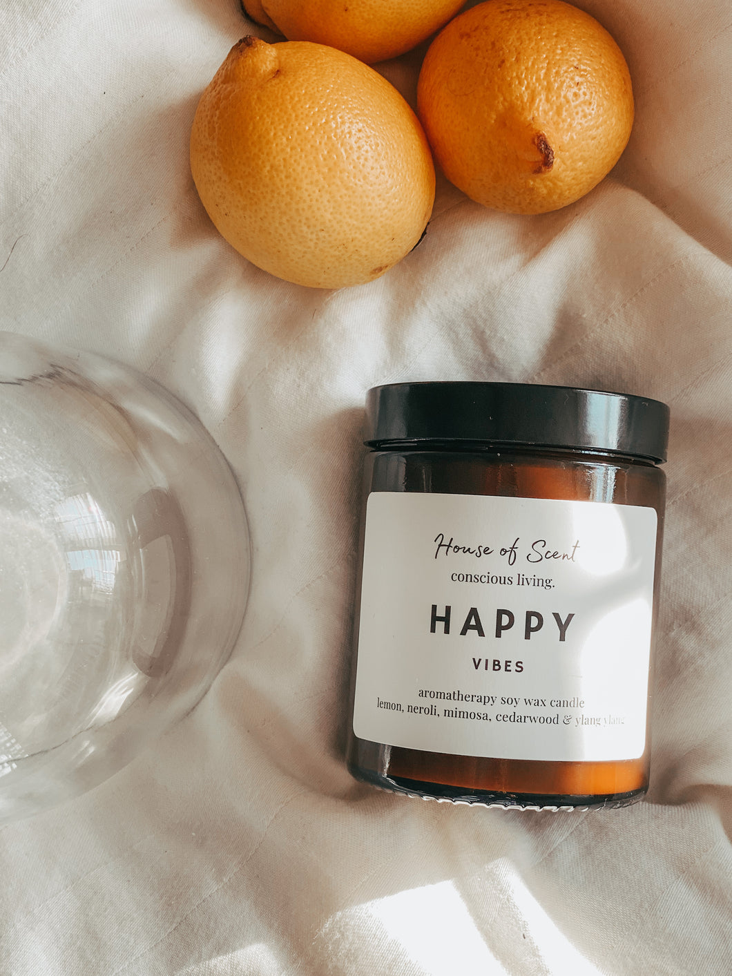 Happy - citrus, cedarwood, neroli & mimosa